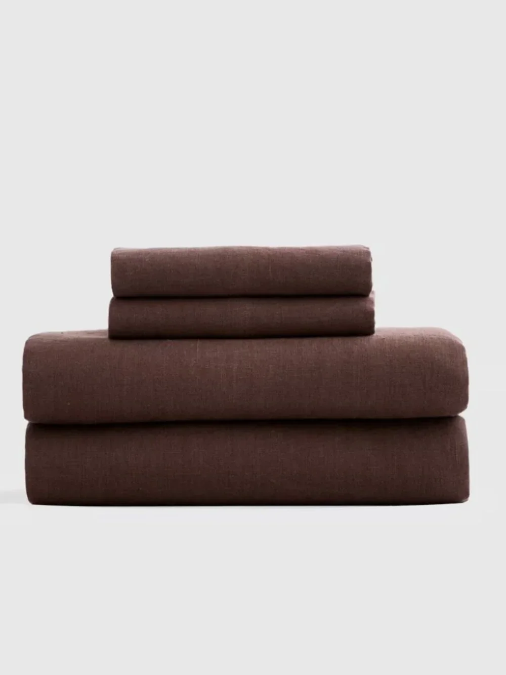 Quince European Linen Sheet Set Espresso Twin 3 Piece 100% Linen NWOT